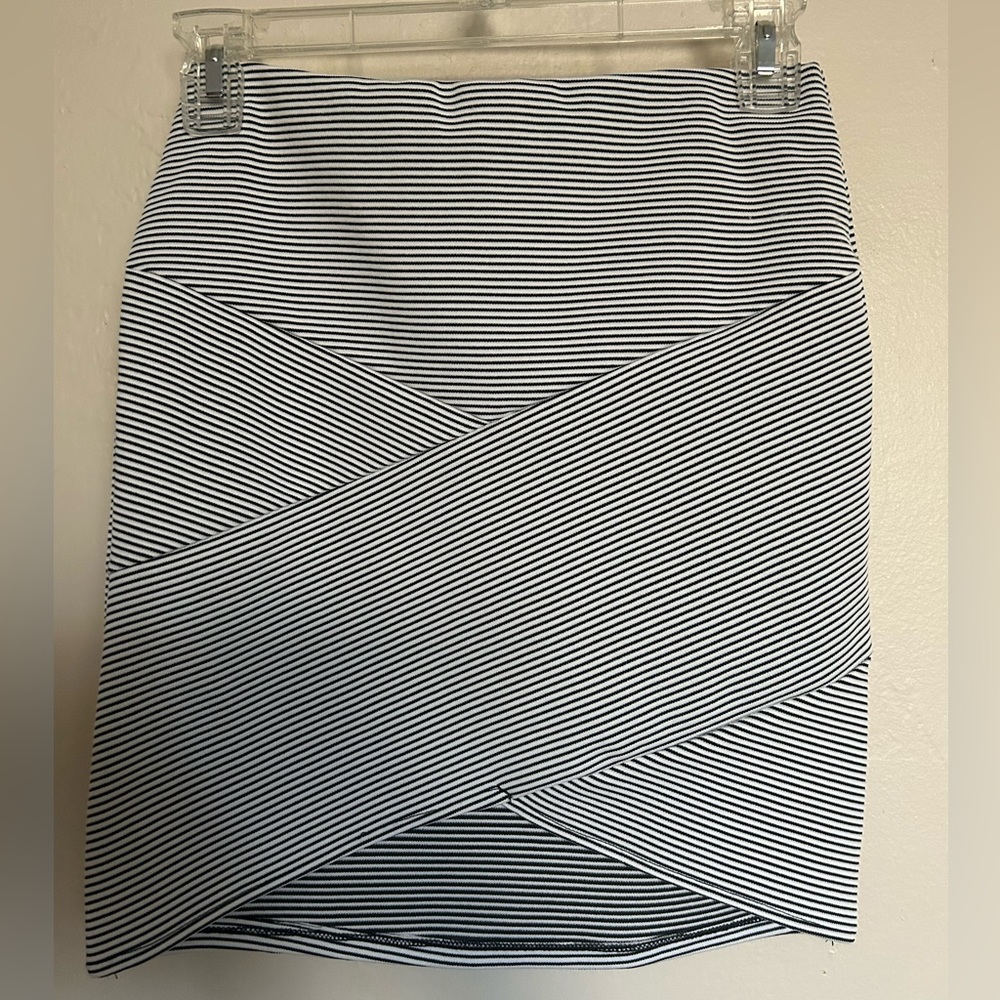Stripes asymmetrical skirt NWOT.